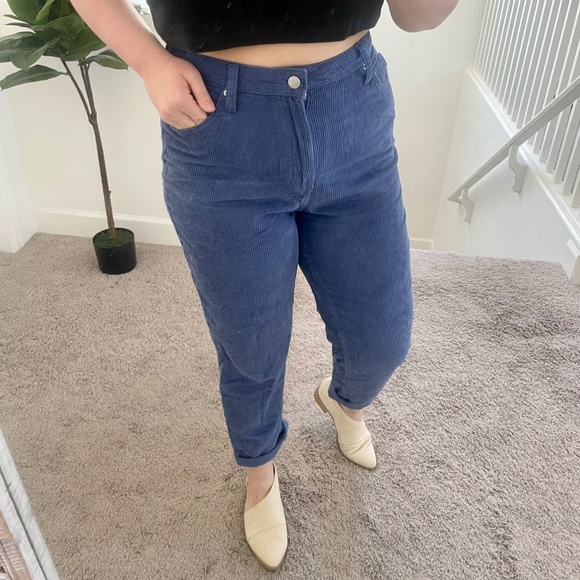 BDG Corduroy Mom High Rise Tapered Baggy Hipster Hippie Boho Artsy Hip Pants - Picture 4 of 10